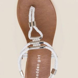 NEVER WORN white sandals